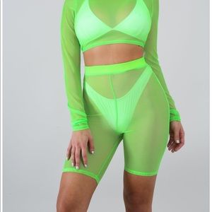 Mesh Biker Short Set